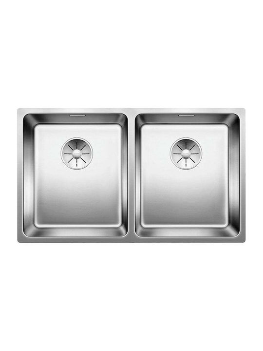 Blanco Ένθετος Νεροχύτης Inox Μ75.4xΠ44cm Γκρι