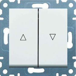 Hager Lumina 2 Recessed Wall Switch Double With...