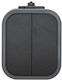 Abex Waterproof Wall Switch Lighting Two-Way with Frame Black