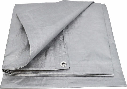 AWTools Waterproof Tarpaulin 120gr/m² 6x4m. Light Type Gray