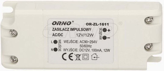 Orno LED-Netzteil IP20 Leistung 12W mit Ausgangsspannung 12V