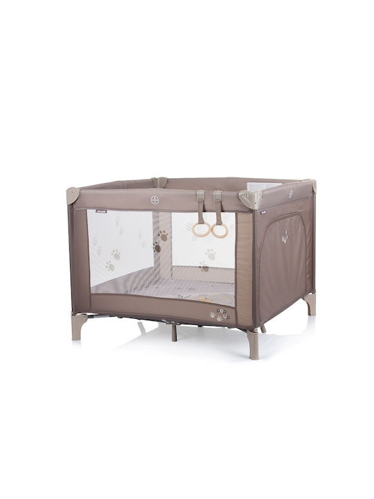 Chipolino Pop Up Laufstall mit Matratze Tiger Beige 100x100cm