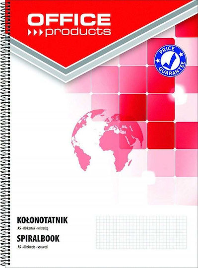 Office Products Carnet 80 Foi A5 Pătrată