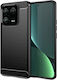 Spacecase Carbon Back Cover Σιλικόνης Μαύρο (Xiaomi 13 Pro)