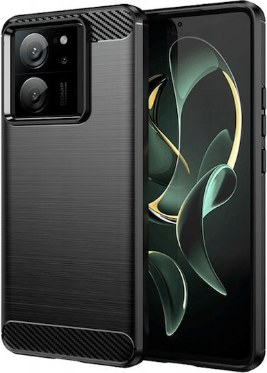 Spacecase Carbon Back Cover Silicone Black (Xiaomi 13T / 13T Pro)