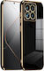 Bodycell Back Cover Σιλικόνης με Λουράκι Χρυσό (Xiaomi 14 Pro)