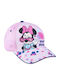 Minnie Mouse Kinderhut Jockey Stoff Rosa