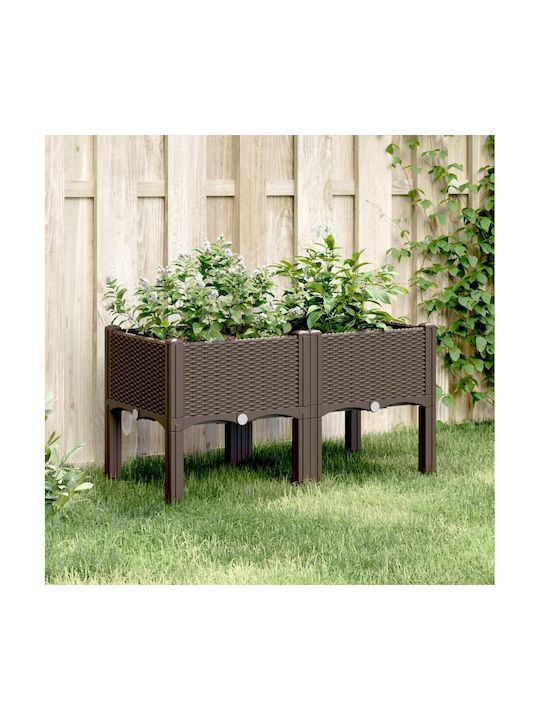 vidaXL Blumenkasten 80x42cm Coffee 367895