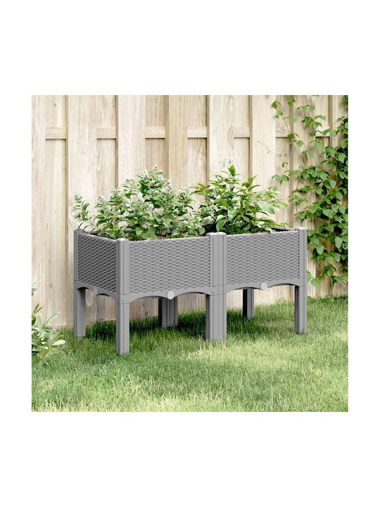 vidaXL Blumenkasten 80x42cm Grey 367892