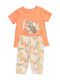 Kids' Set with Leggings Summer 2pcs Orange