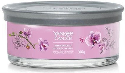 Yankee Candle Lumânare Aromatică în Cutie Metalică cu Miros de Orhidee Sălbatică 340gr