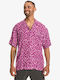 Quiksilver Men's Shirt Short Sleeve Violet