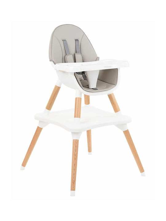 Kikka Boo Baby Highchair 3 in 1 with Wooden Fra...