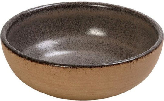 Espiel Calabria Servierschüssel Rund Keramik Beige mit Durchmesser 12.5cm