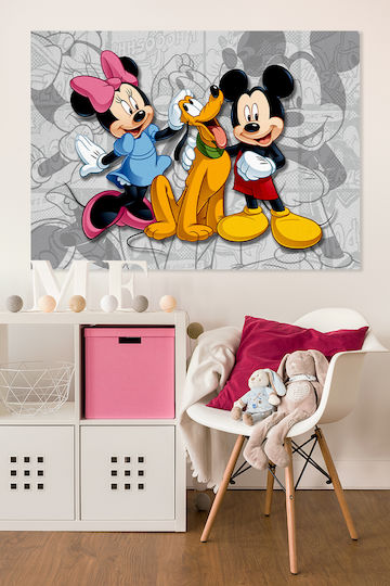 Kids Canvas Wall Painting Mickey & Friends 65x95cm