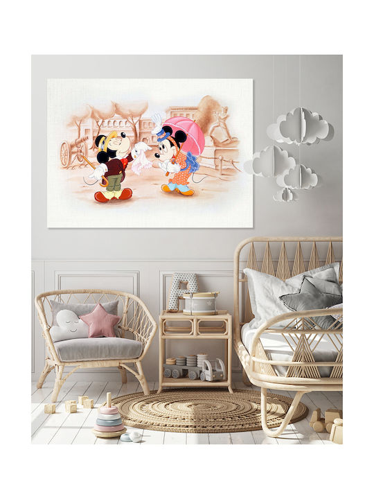Παιδικός Πίνακας Mickey & Minnie σε Καμβά 65x95εκ.