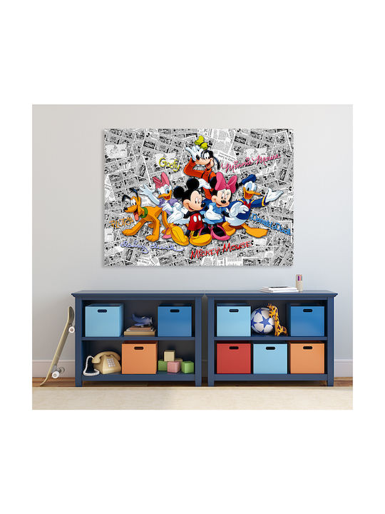 Παιδικός Πίνακας Mickey & Friends σε Καμβά 30x40εκ.