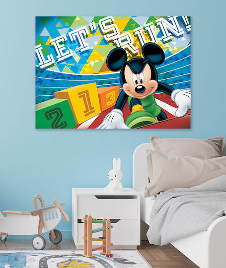 Παιδικός Πίνακας Mickey σε Καμβά 45x65εκ.