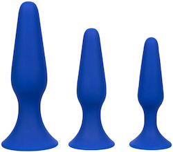 Kit Admiral 3 Plug anal albastru Kit Admiral 3 Plug anal albastru