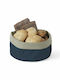 Hendi Brotkasten Stoff Blau 16cm