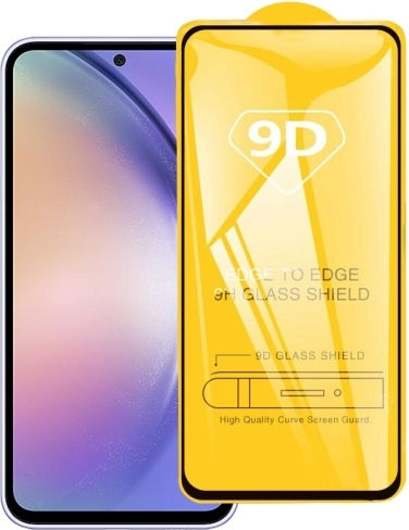 Full Glue Full Face Tempered Glass Μαύρο (Galaxy A55)