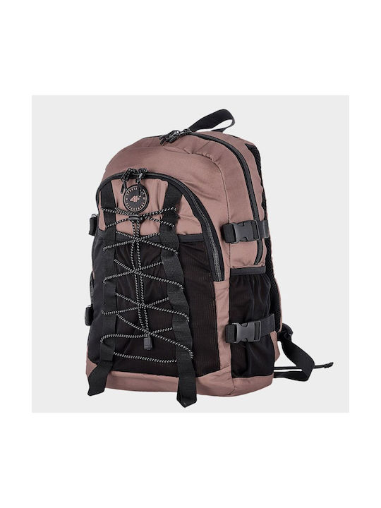 4F Männlich Stoff Rucksack Braun 10Es