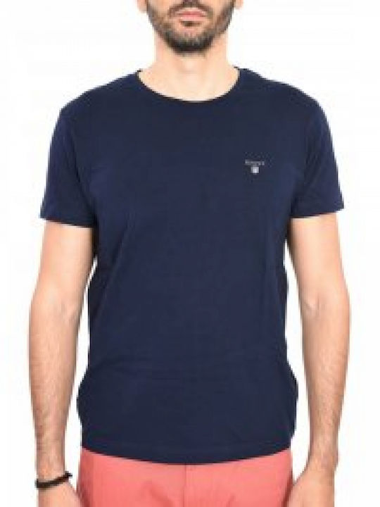 Gant Original Ανδρικό T-shirt Κοντομάνικο Μπλε