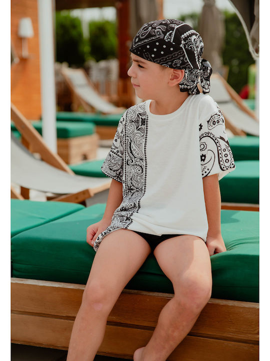 CL Kids Blouse Short Sleeve Black and white