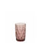 e-exoplismos 35cl Rombos Water Glass Set in Purple Colour 350ml 12 Pieces
