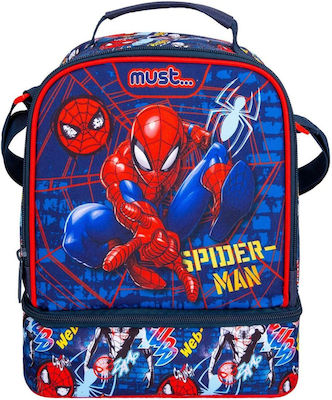 Must Yummy Isothermal Food Case 7lt Blue Spiderman L22 x W16 x H28cm