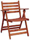 Gartenstühle Hölzernes Orange 58x67x86cm
