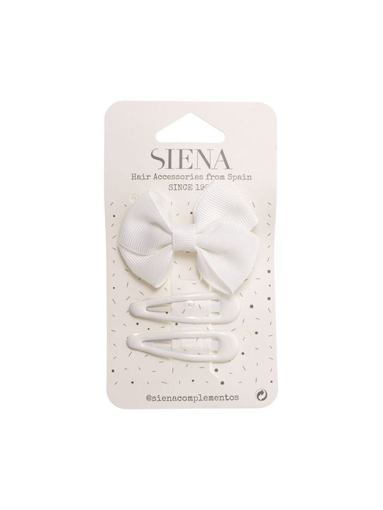 Siena Set Kids Hair Clips with Bobby Pin Multicolour in White Color