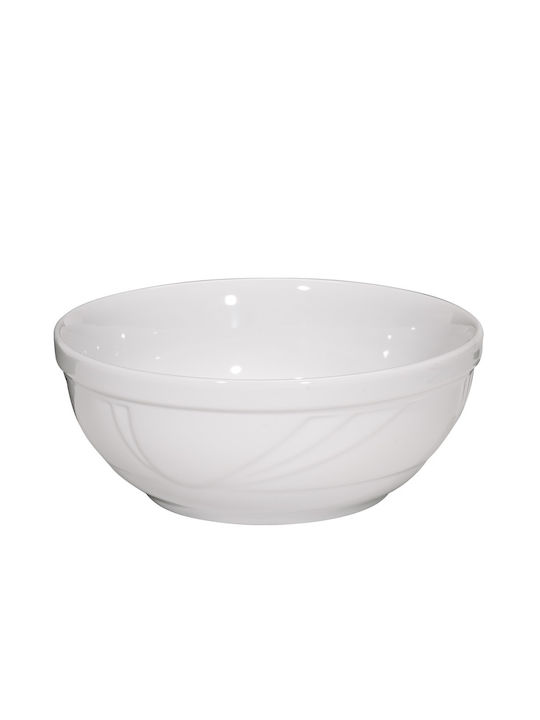 e-exoplismos Σαλατιέρα Κεραμική Λευκή 18x18cm 24τμχ