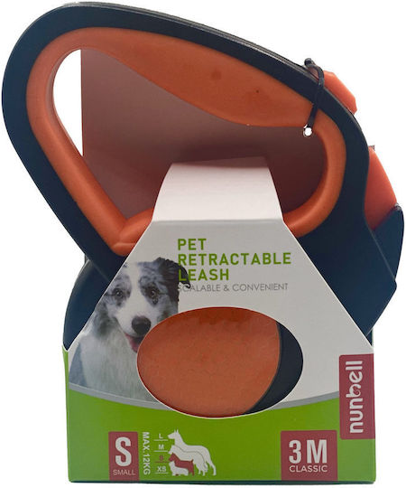 Nunbell Pet Klappbar Hundeleine/Führleine Riemen in Orange Farbe bis zu 10kg