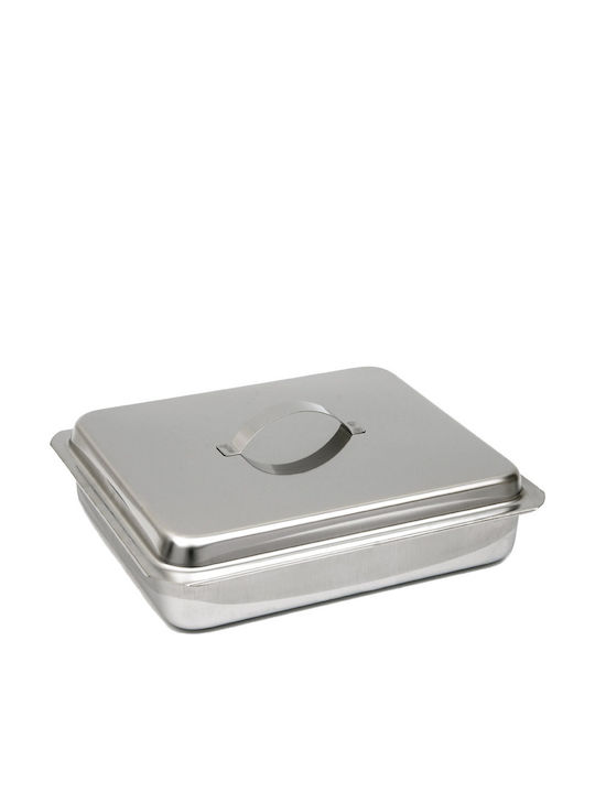 Silver Star Stainless Steel Baking Pan with Lid 43x37cm