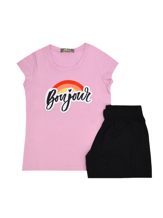 Prod Pijama pentru copii Pink/Black