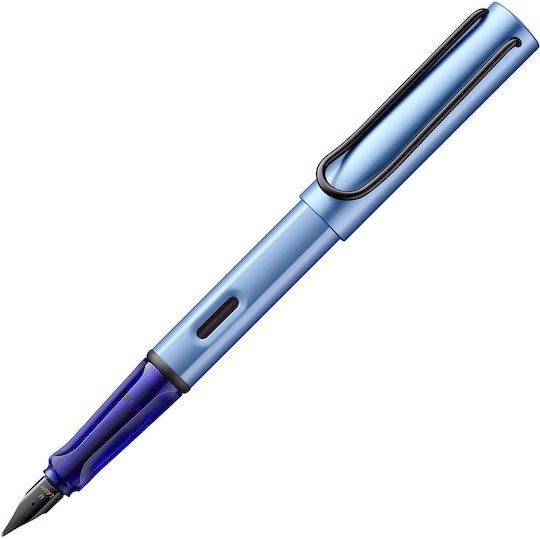 Lamy Al-star Füllfederhalter Mittel Rote Aluminium mit Aquatischer Tintenfarbe