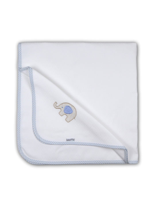Ninetta Bebe Piqué-Kuscheldecke Sky Blue Hellbl...