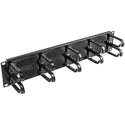 Lanberg B 19'' AK-1204-B Bară de Gestionare a Cablurilor 2 Bucăți