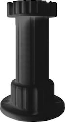 Hard Plast Kunststoff Bein mit Regulator für Tisch / Beistelltisch / Schrank / Kleiderschrank 10cm Schwarz Hard Plast Kunststoff Bein mit Regulator für Tisch / Beistelltisch / Schrank / Kleiderschrank 10cm Schwarz