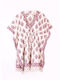 Boho Kurzer Fuchsia Strandkaftan