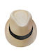 Summertiempo Kids' Hat Fedora Fabric Beige