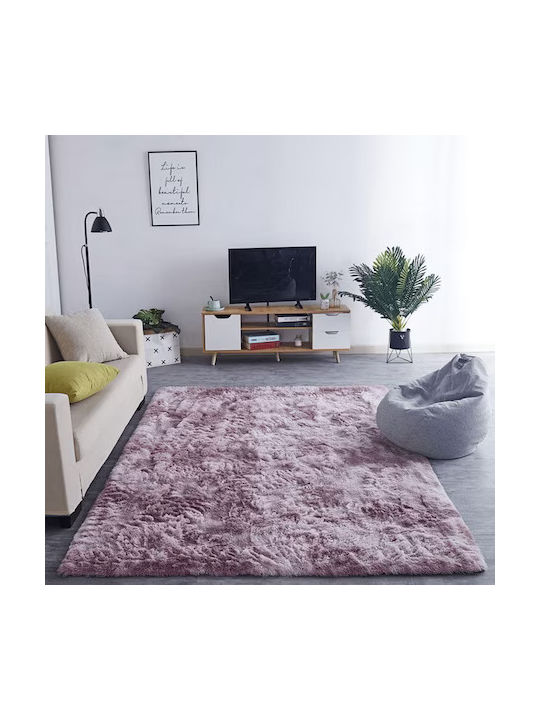 Strado Carpets Teppich Rechteckig Zottelig Purple