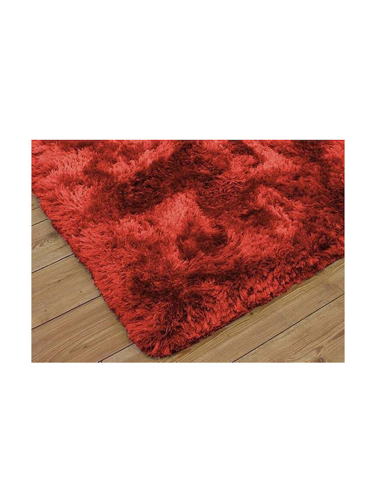 Dywan Wohnzimmer Shaggy 120x170 Rot