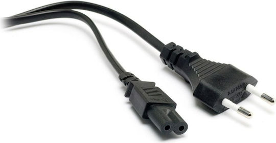 Cord Euro / IEC C7 - Euro / IEC C7 Kabel 0.1m Schwarz (G&BL-004000)