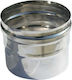 Metallwork Μούφα Σύνδεσης Καπνοδόχου Inox 120mm Ασημί