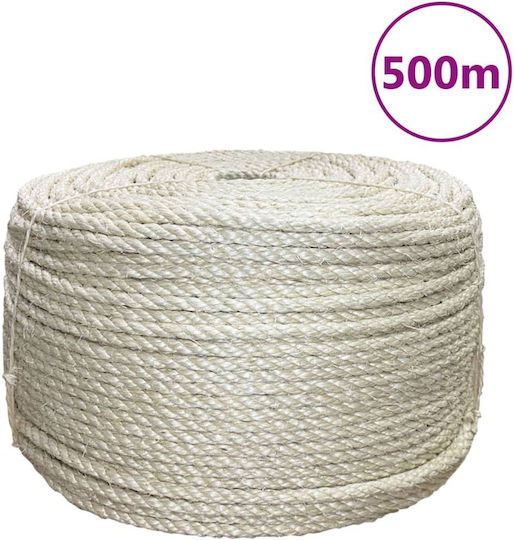 vidaXL Σχοινί Στριφτό 10mm 500m Σιζάλ 0.055kg