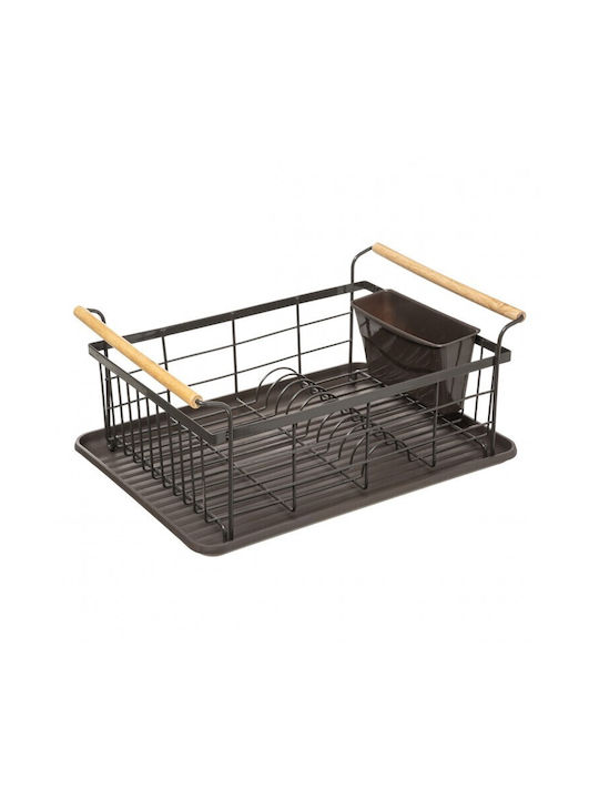 5Five Geschirrabtropfer & Abtropfgitter Inox Schwarz 43x32x43cm
