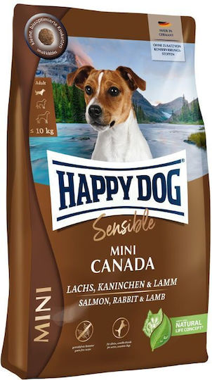 Happy Dog Canada 4kg Ξηρά Τροφή Σκύλων Μικρόσωμων Φυλών με Αρνί, Πατάτες και Σολομό