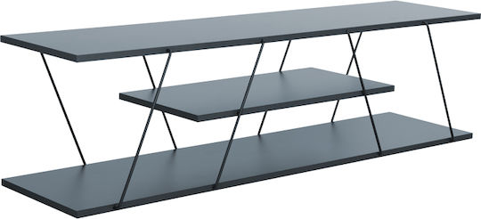 Шкаф за телевизор Дървен Tars Grey-black Д120xШ30xВ33см
